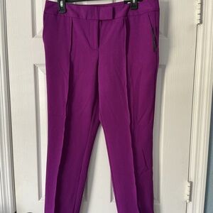 Worthington Magenta Straight-Leg Ponte Pants